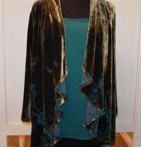 Citron Cascade Front Jacket and Classic Scoop tank-Rain forest
